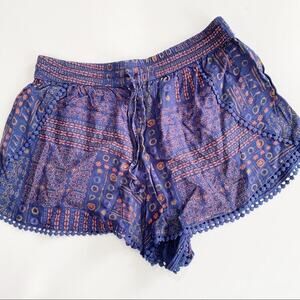 Women's Pattern Shorts sz Small Sun & Shadow Shorts Sz S